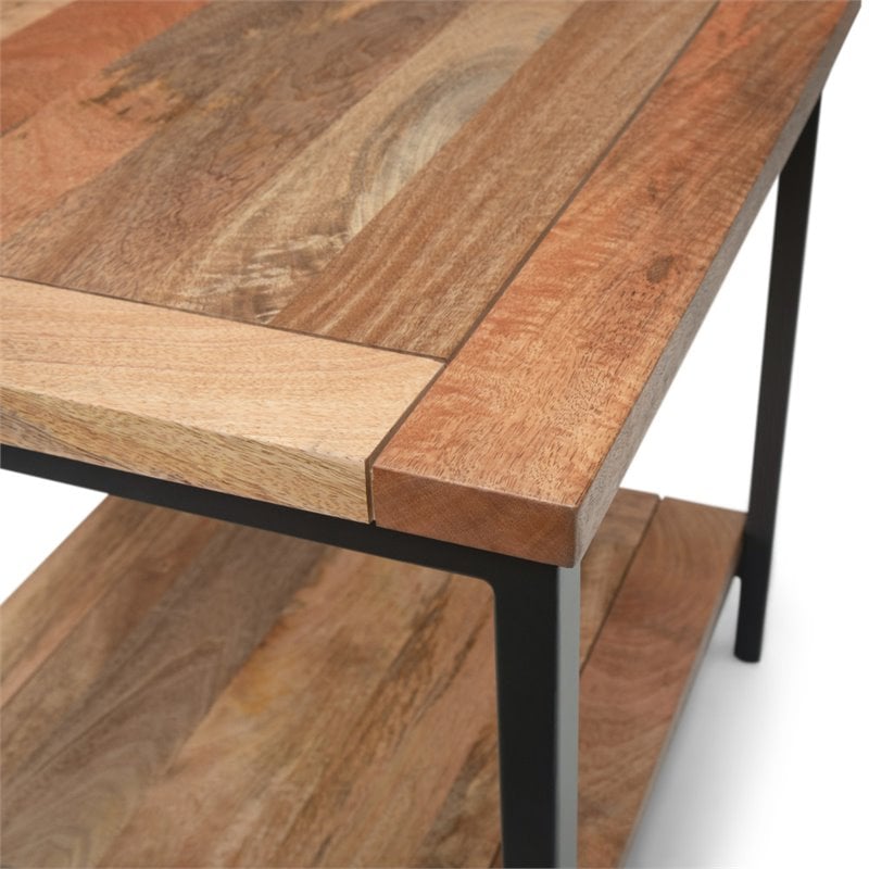 Home Square 2-Piece Wood & Metal 22