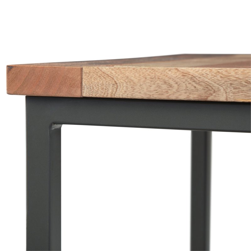 Home Square 2-Piece Wood & Metal 22