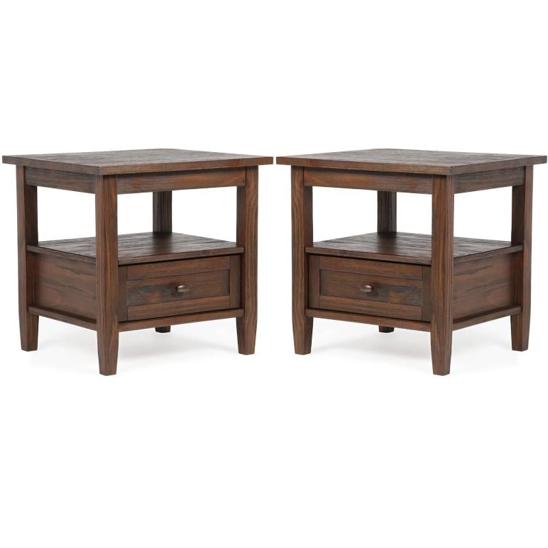 Home Square 2-Piece Wood 20