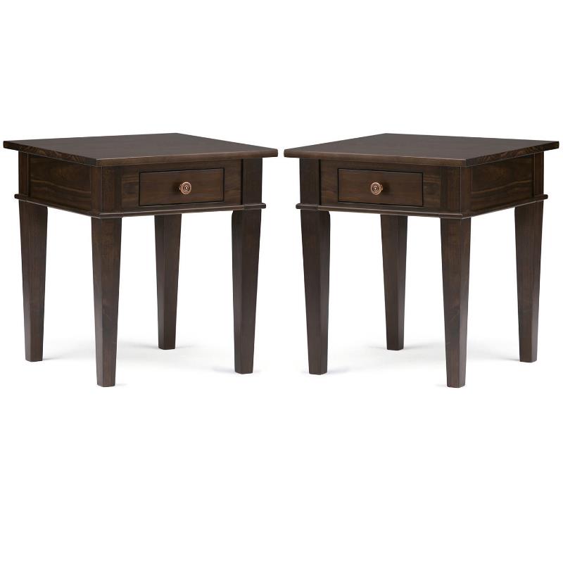 Home Square 2-Piece Wood 18