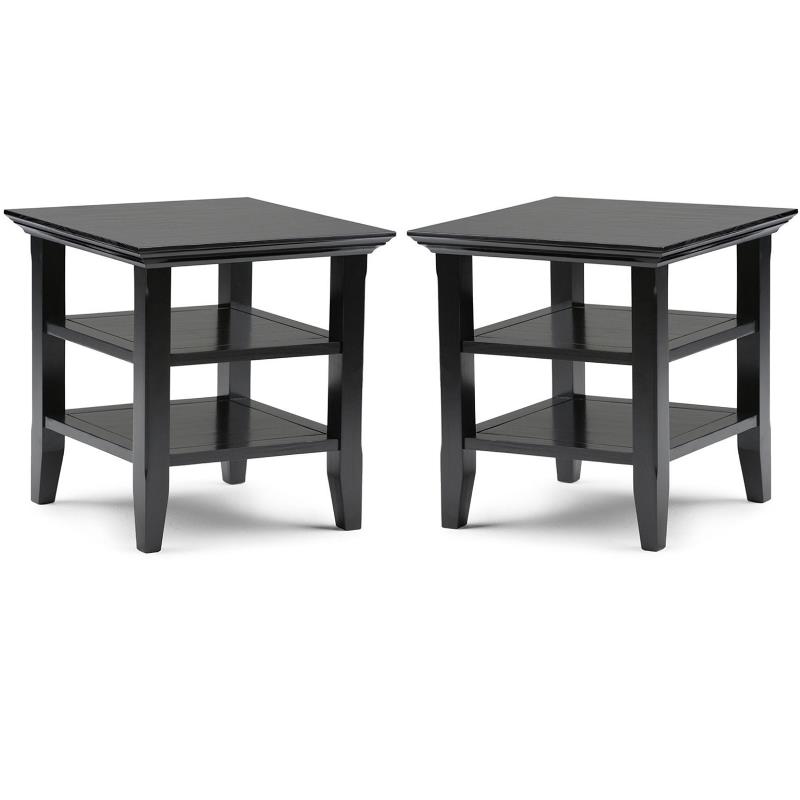 Home Square 2-Piece Solid Wood 19