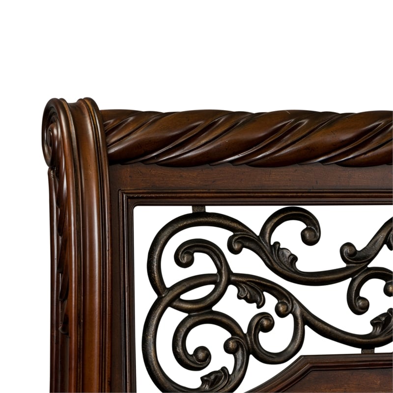 Home Square 2-Piece Set with 8-Drawer Double Dresser & Queen Sleigh Bed
