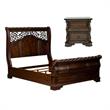 Home Square 2-Piece Set with Night Stand and Queen Sleigh Bed