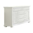 Home Square 2-Piece Set with King Panel Bed and 2-Door 5-Drawer Dresser
