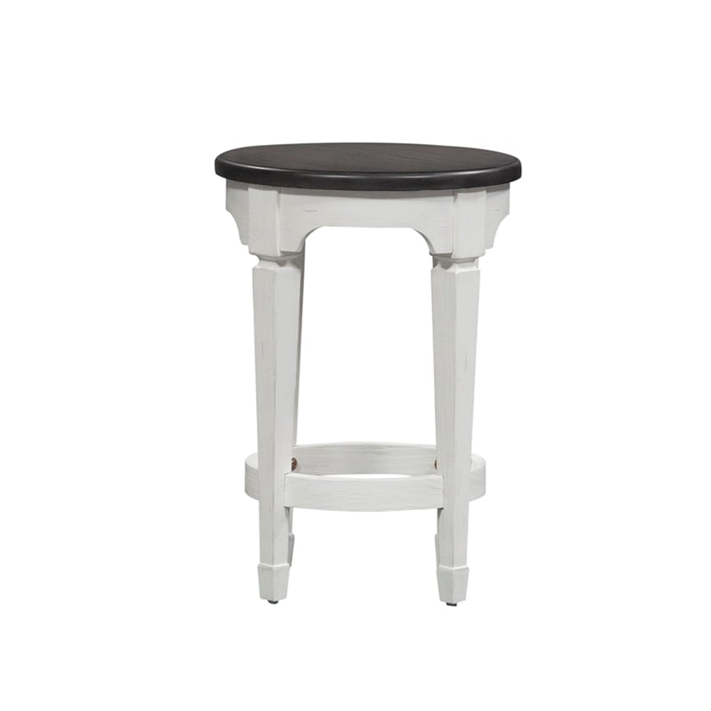 Home Square 2-Piece Furniture Allyson Park Console Stool Set in White