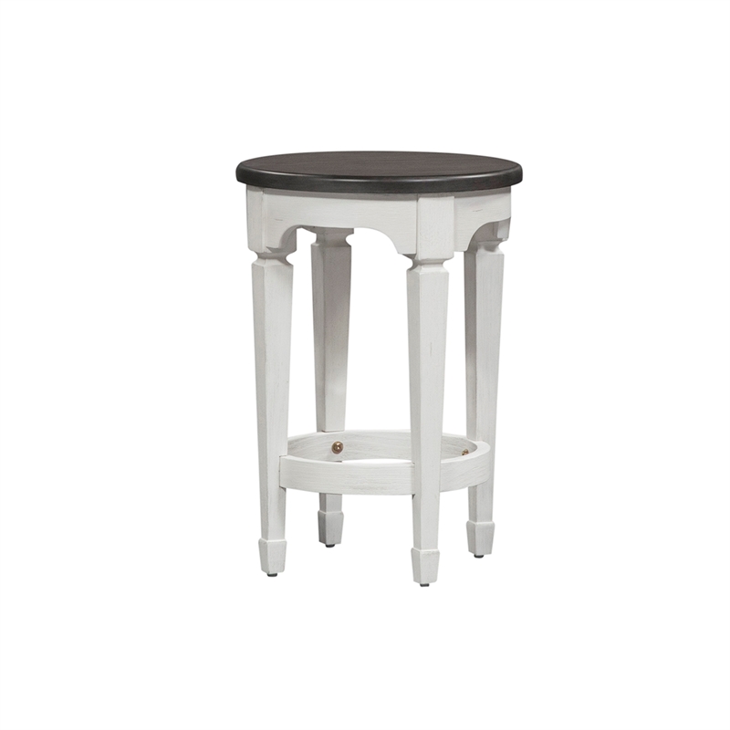 Home Square 2-Piece Furniture Allyson Park Console Stool Set in White