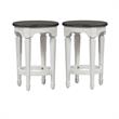 Home Square 2-Piece Furniture Allyson Park Console Stool Set in White