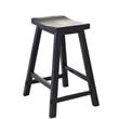 Home Square 3-Piece Furniture Creations 30 Inch Sawhorse Barstool Set in Black