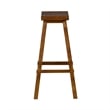 Home Square 3-Piece Furniture Creations 30 Inch Sawhorse Barstool Set in Tobacco
