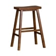 Home Square 3-Piece Furniture Creations 30 Inch Sawhorse Barstool Set in Tobacco