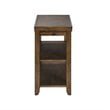 Home Square 2-Piece Furniture Mitchell Chair Side Table Set in Nutmeg