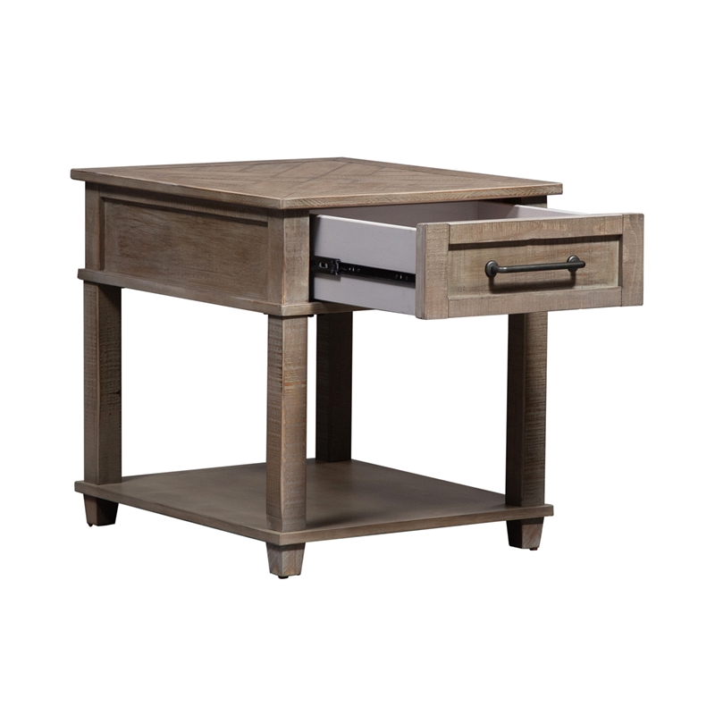 Home Square 2-Piece Furniture Parkland Falls Rectangular End Table Set