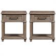 Home Square 2-Piece Furniture Parkland Falls Rectangular End Table Set