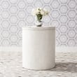 Home Square 2-Piece Furniture Modern Farmhouse Drum End Table Set