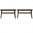 Home Square 2-Piece Furniture Ventura Blvd Sofa Table Set in Walnut