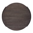 Home Square 2-Piece Furniture Modern View Round End Table Set in Brown