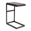 Home Square 2-Piece Furniture Modern View Laptop Table Set in Brown