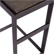 Home Square 2-Piece Furniture Modern View Laptop Table Set in Brown