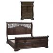 Home Square 2-Piece Set with Arbor Place 6-Drawer Chest & King Sleigh Bed