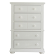 Home Square 2-Piece Set with Summer House King Panel Bed and 5-Drawer Chest