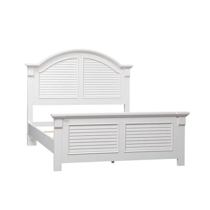 Home Square 2-Piece Set with Summer House Queen Panel Bed & 5-Drawer Chest