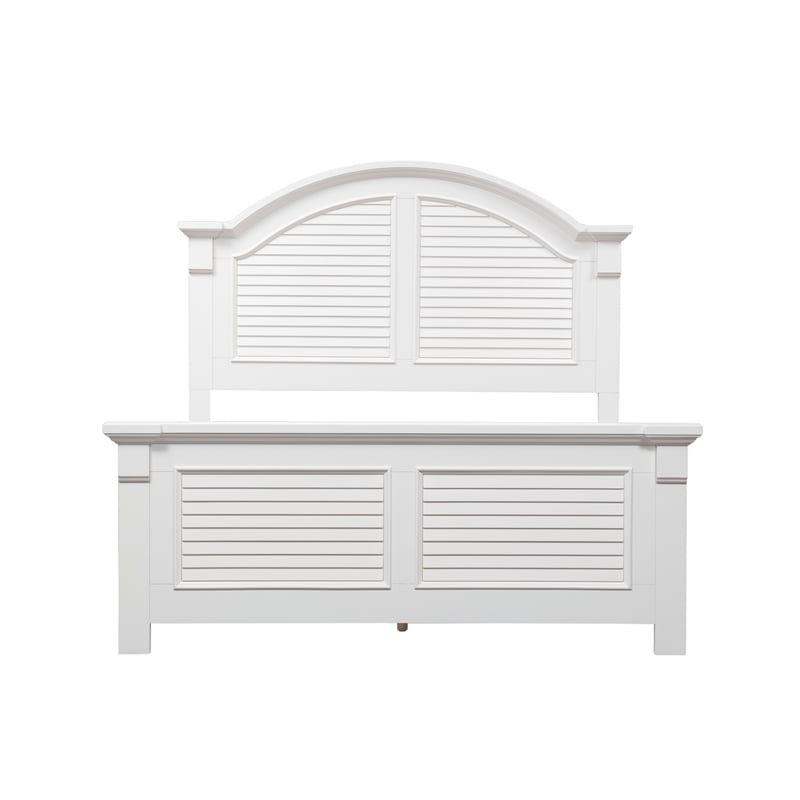Home Square 2-Piece Set with Summer House Queen Panel Bed & 5-Drawer Chest