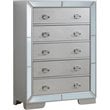 Home Square 3-Piece Set with Queen Panel Bed 5-Drawer Chest & Nightstand