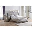 Home Square 3-Piece Set with Full Panel Bed 5-Drawer Chest and Nightstand