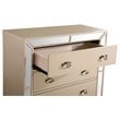 Home Square 3-Piece Set with Twin Panel Bed Chest & 2-Drawer Nightstand in Pearl