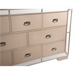 Home Square 2-Piece Set with Queen Panel Bed and 8-Drawer Dresser in Pearl