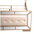 Home Square 2-Piece Set with Queen Panel Bed and 5-Drawer Chest in Pearl