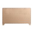 Home Square 2-Piece Set with Full Panel Bed and 8-Drawer Dresser in Pearl