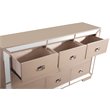 Home Square 2-Piece Set with Full Panel Bed and 8-Drawer Dresser in Pearl