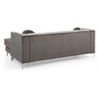 Home Square 2-Piece Set with Velvet Sofa Chaise and Loveseat in Dark Gray