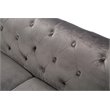 Home Square 2-Piece Set with Velvet Sofa and Loveseat in Dark Gray