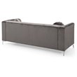 Home Square 2-Piece Set with Velvet Sofa and Loveseat in Dark Gray