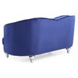 Home Square 2-Piece Furniture Set with Velvet Chair and Loveseat in Blue