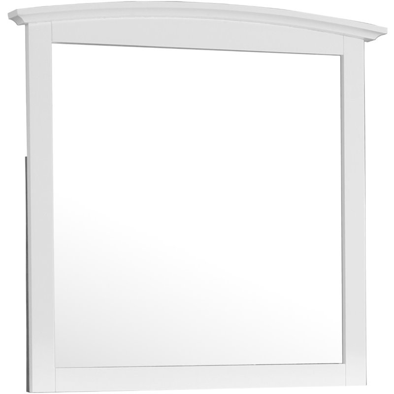 Home Square 2-Piece Set with 8-Drawer Dresser and Mirror in White