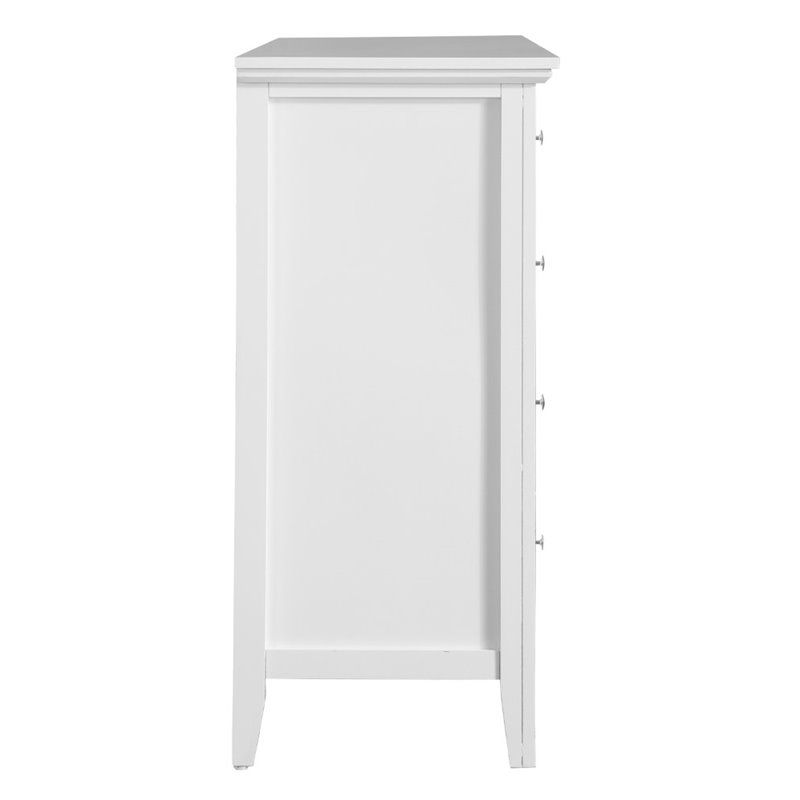 Home Square 2-Piece Set with 8-Drawer Dresser and Mirror in White