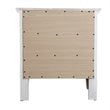Home Square 2-Piece Set with Full Panel Bed and 3-Drawer Nightstand in White