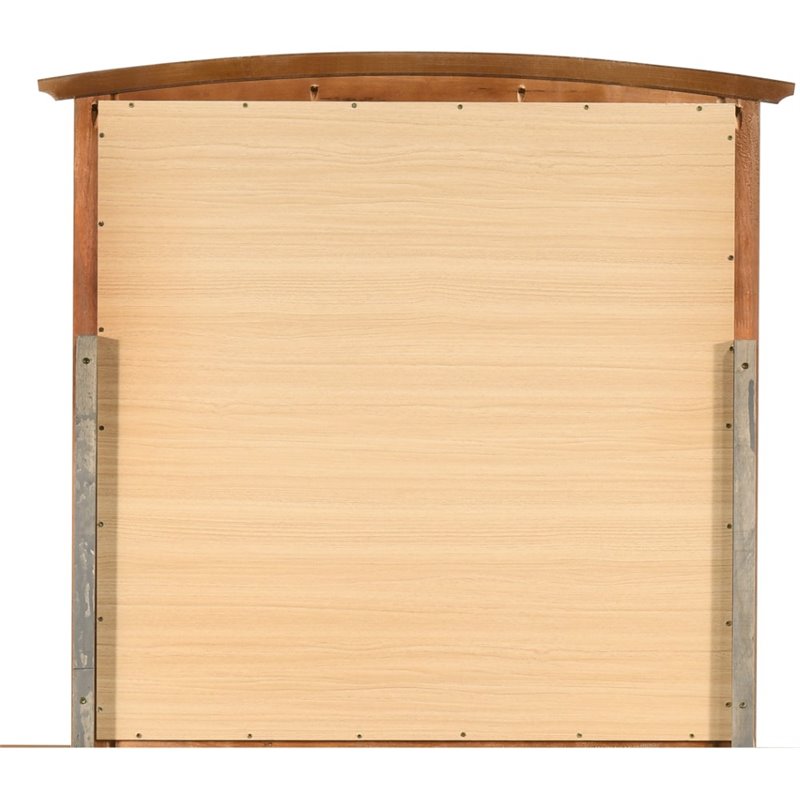 Home Square 2-Piece Set with Mirror and 8-Drawer Dresser in Oak