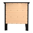 Home Square 2-Piece Set with Queen Panel Bed and 3-Drawer Nightstand in Black