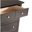 Home Square 2-Piece Set with Full Panel Bed and 8-Drawer Dresser in Black