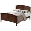 Home Square 2-Piece Set with Full Panel Bed & 3-Drawer Nightstand in Cappuccino