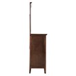 Home Square 2-Piece Set with Full Panel Bed & 8-Drawer Dresser in Cappuccino