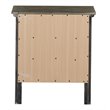 Home Square 2-Piece Set with King Panel Bed and 3-Drawer Nightstand in Gray