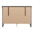 Home Square 2-Piece Set with King Panel Bed and 8-Drawer Dresser in Gray