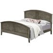 Home Square 2-Piece Set with Full Panel Bed and 3-Drawer Nightstand in Gray