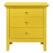 Home Square 2-Piece Set with 8-Drawer Dresser and 3-Drawer Nightstand in Yellow