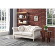 Home Square 2-Piece Furniture Set with Sofa Chaise and Loveseat in Ivory